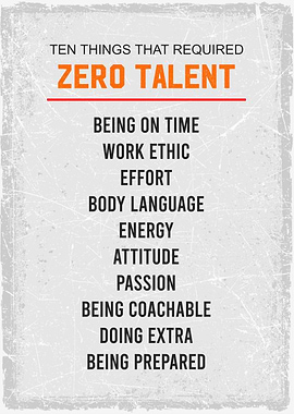 zero talent to success