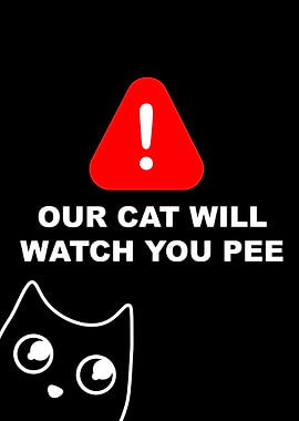 funny black cat pee