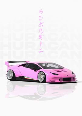 Pink Lamborghini Huracan