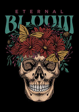 The Crown Skull Text