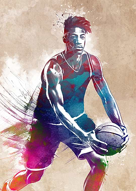 Basketball sport art