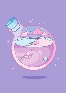 world in bottle