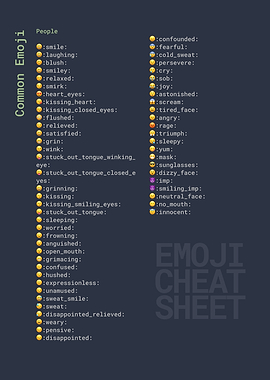 Emoji People Cheatsheet