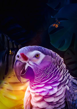 Parrot Tropical in Jungle