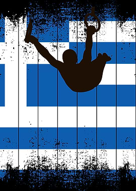 Greek gymnast on rings