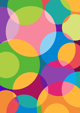 Abstract Circle Pop Art