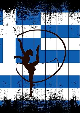 Greek girl gymnast with
