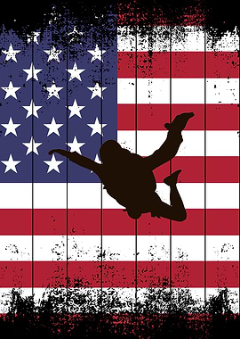 American parachute jumper