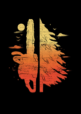 Lumberjack Chainsaw Forest