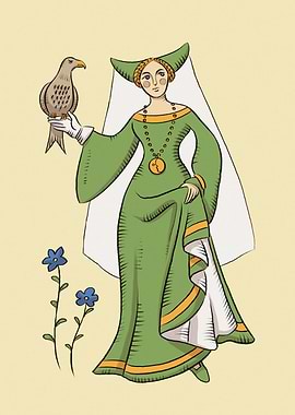 The lady and her hawk