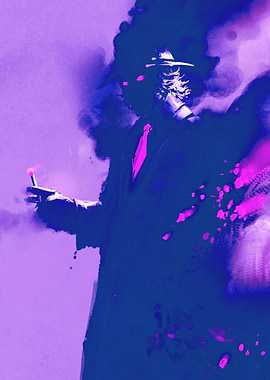 Mysterious Man Cyberpunk