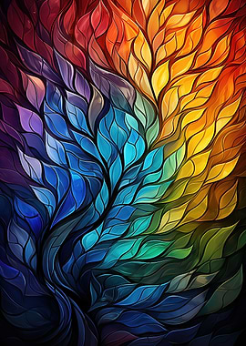 Stained Glass Tree