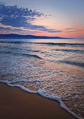 dawn at the sea