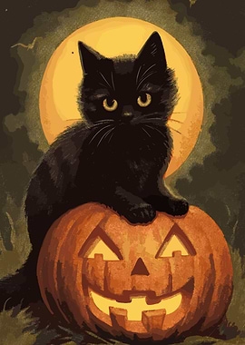 Halloween Black Cat