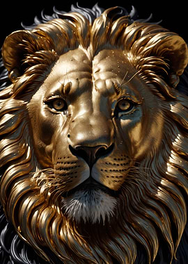 golden lion king art