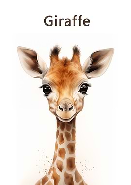 Giraffe baby art