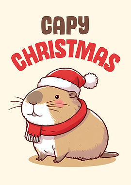 Capy Christmas Capybara