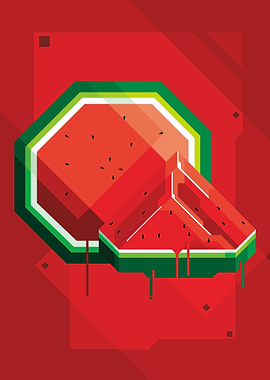 SQUARE WATERMELON DRIP