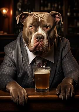 XL Bulldog at the Bar