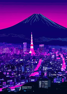 Tokyo City Neon Cyberpunk
