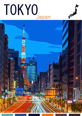TOKYO TRAVEL POSTER