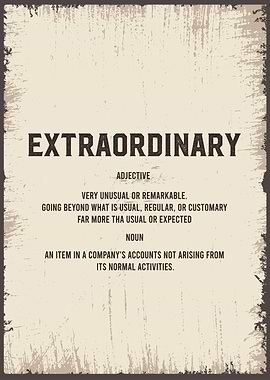 extraordinary