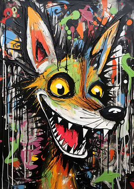 Crazy Fox Street Art