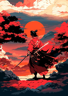 Japanese warrior samurai