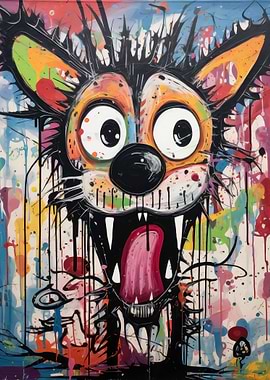 Graffiti Streetart Dog