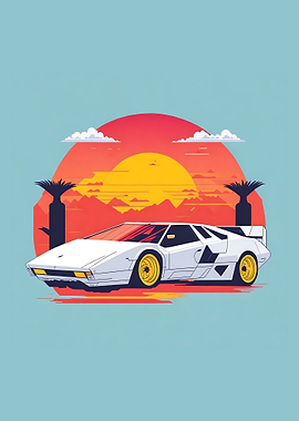 Cars Minimalist VintageArt