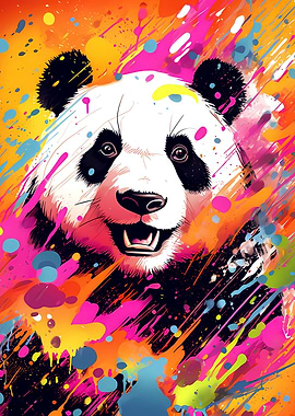 Adorable Panda Pop Art