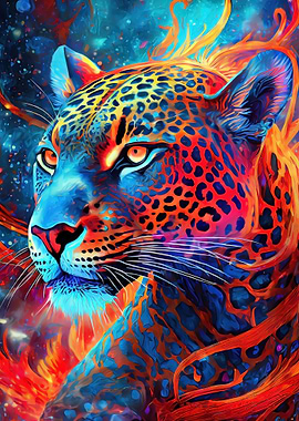 Mystical Neon Jaguar