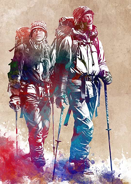 Mountaineer sport art