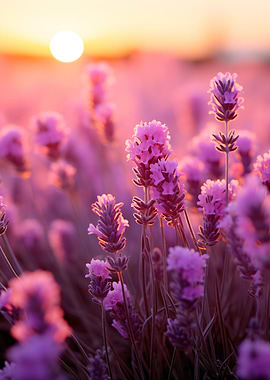 Lavender sunset