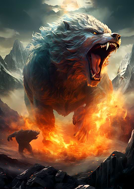 Fantasy Endboss Wolf