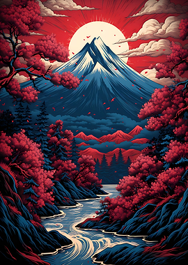 Vintage Asian Landscape