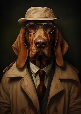 bloodhound dog detective