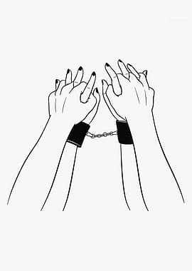 Sexual Line Art hand woman