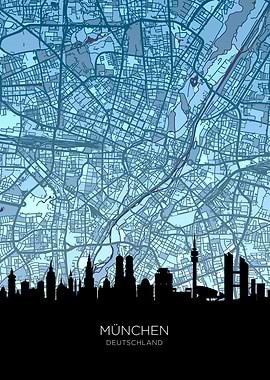 Munich Skyline Deutschland