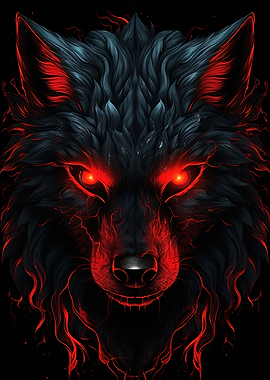 Wolf Red And Black Animals