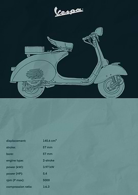 1955 vespa 150 struzzo