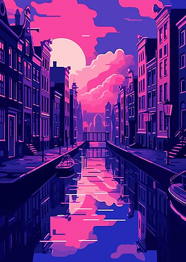 City Synthwave Retro