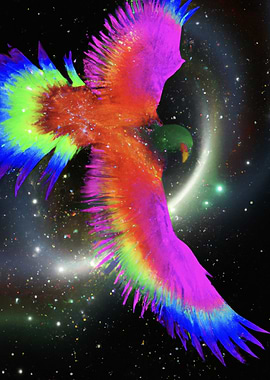 Cosmic Rainbow Eagle