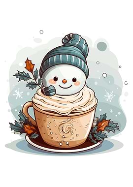 Cute Snowman Coffee