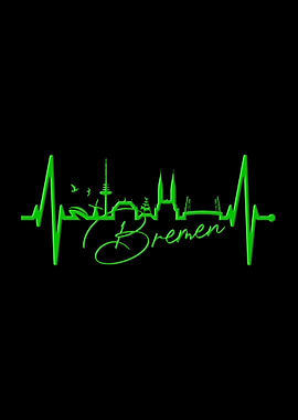 Bremen Skyline Herzschlag