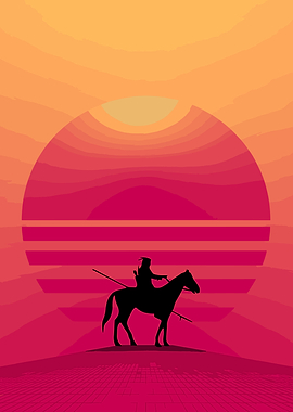 Japanese samurai horse