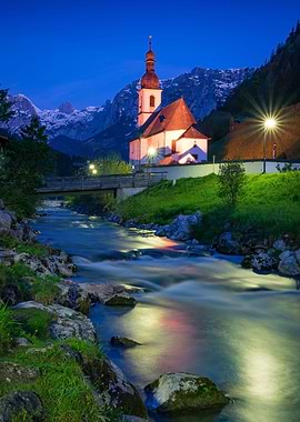 Blue Hour in Ramsau