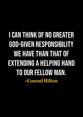 Conrad Hilton Quotes
