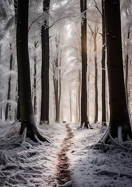 Snowy forest