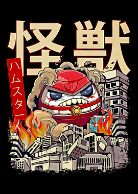 Kaiju Daruma Japanese